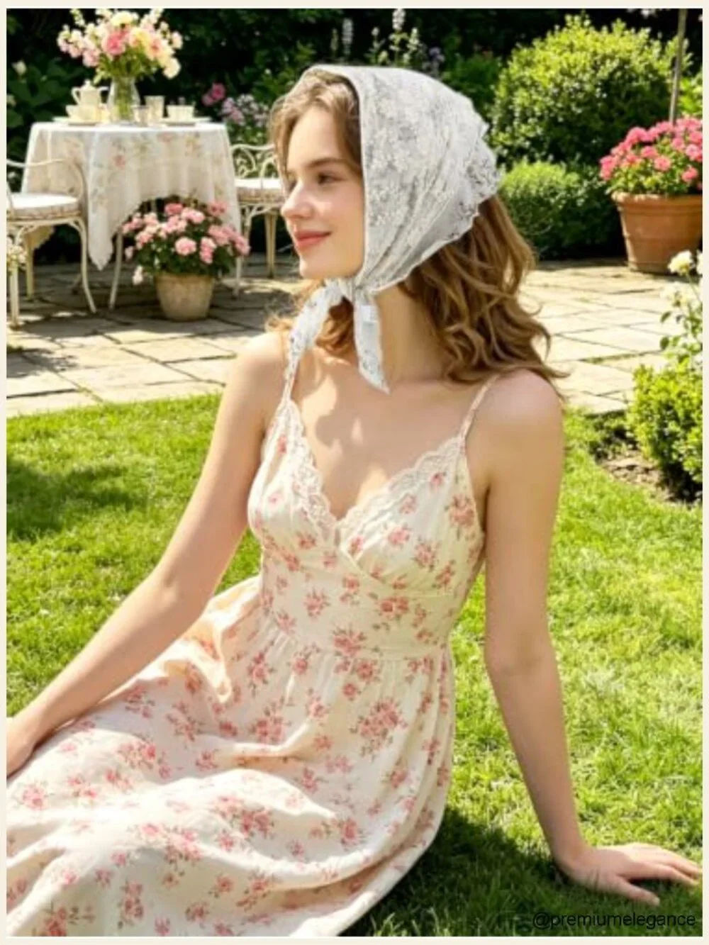 Triangle Head Scarf Lace Bandana Headband Hair Kerchief